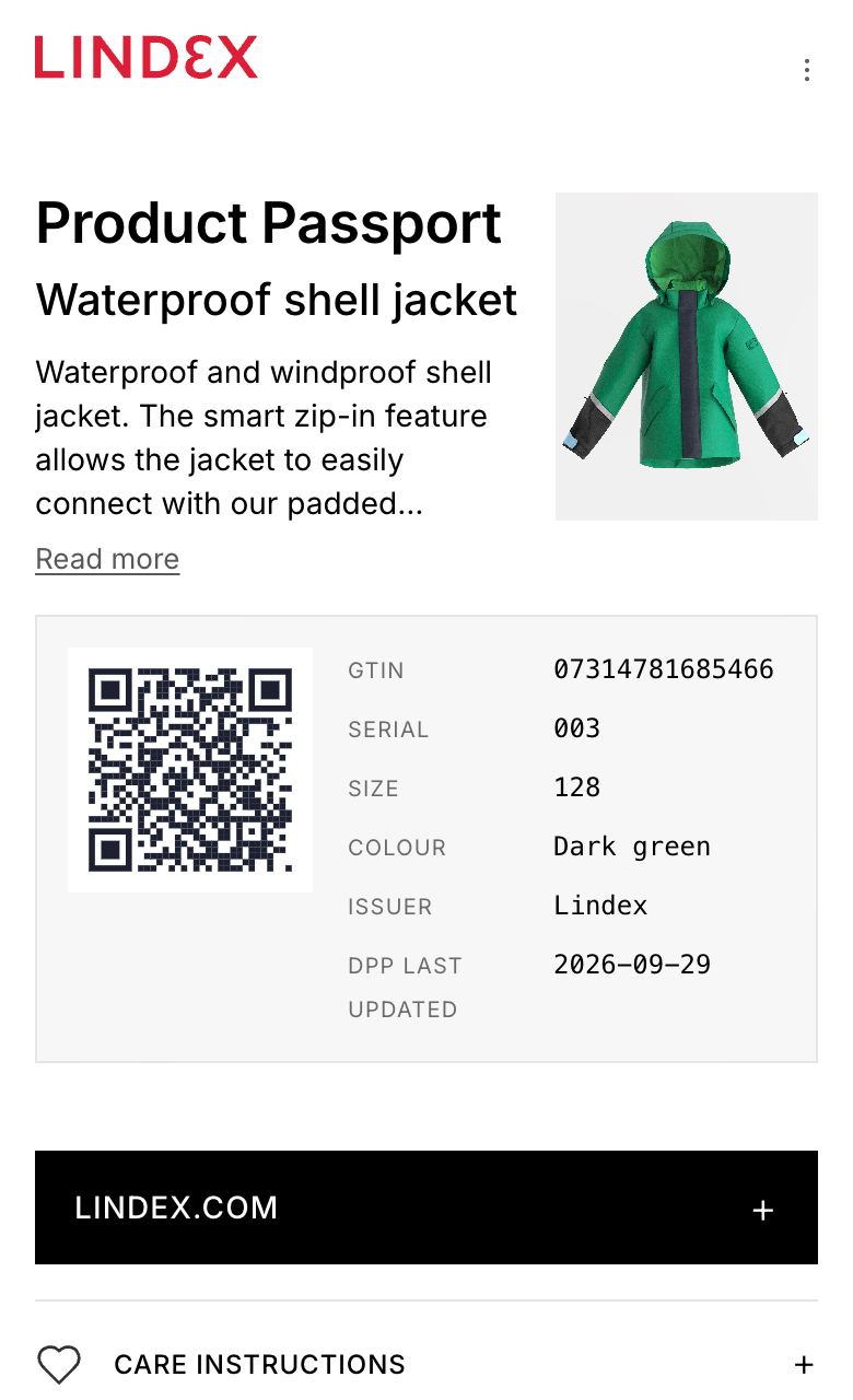 Lindex passport: Waterproof shell jacket